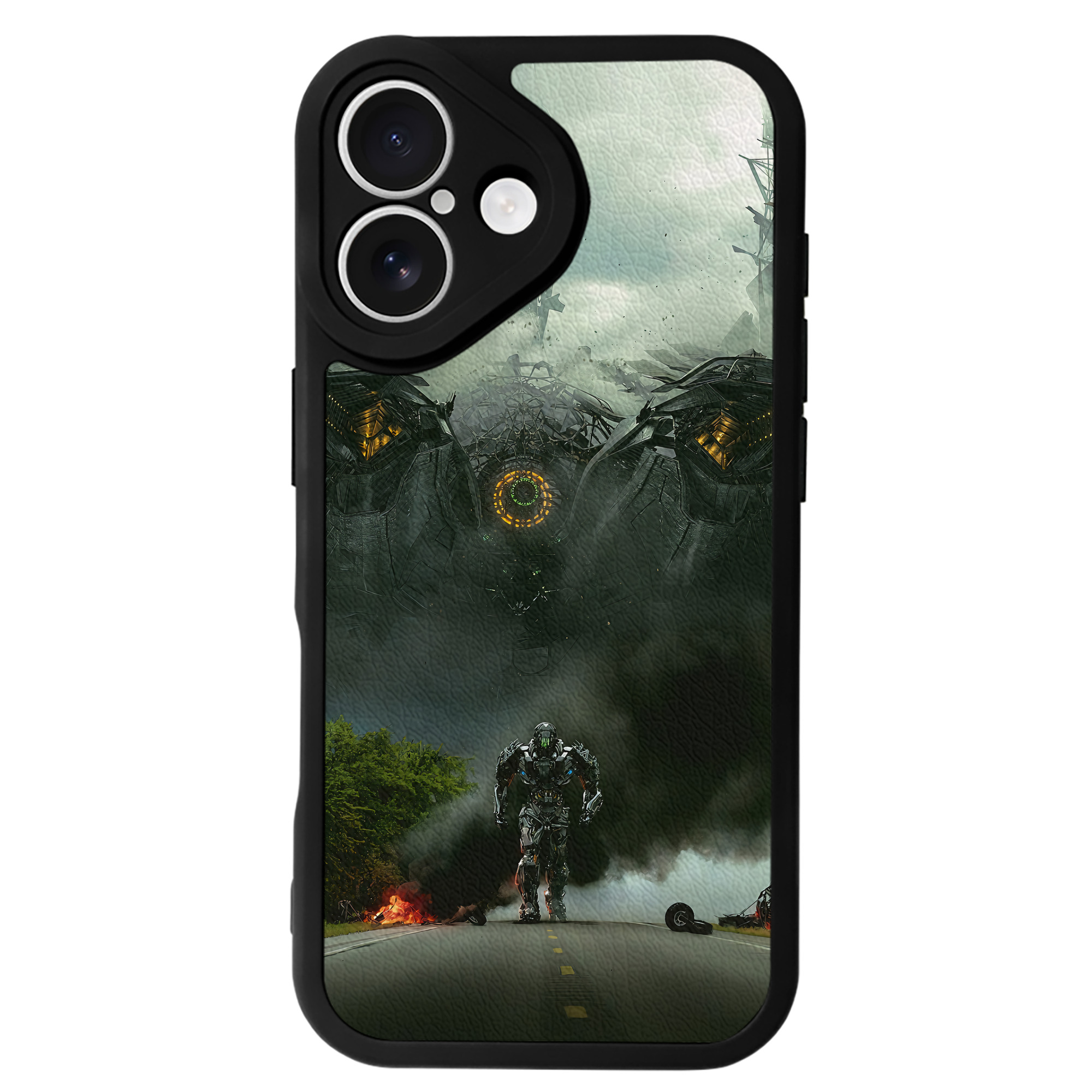 （画像用） Transformers トランスフォーマー 【iPhone 16シリーズ対応】シリコンスマホケース（レザー調） 材質：シリコン